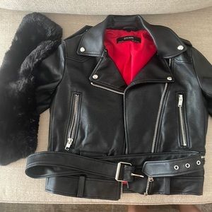 Zara leather jacket